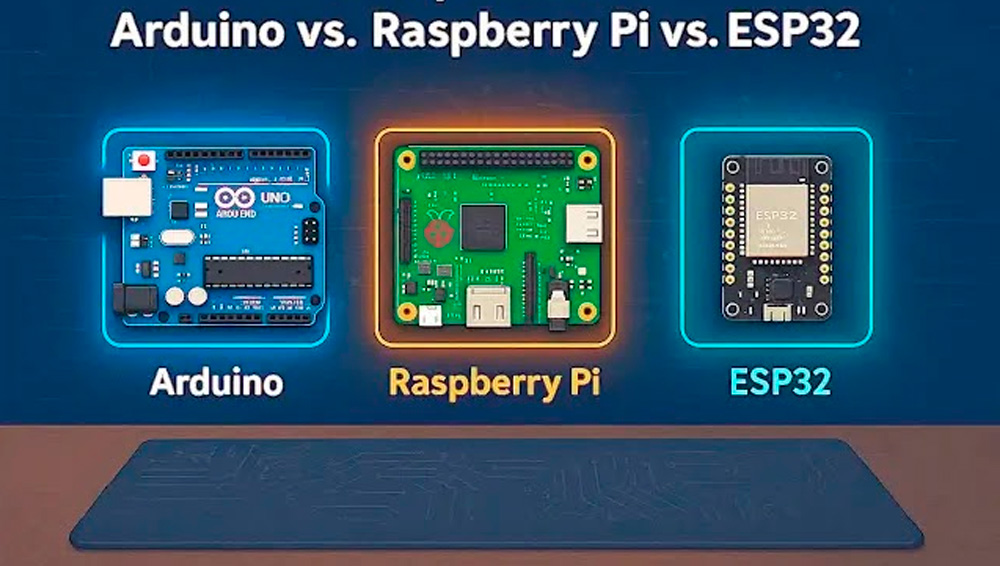 arduino vs rasperry vs esp32